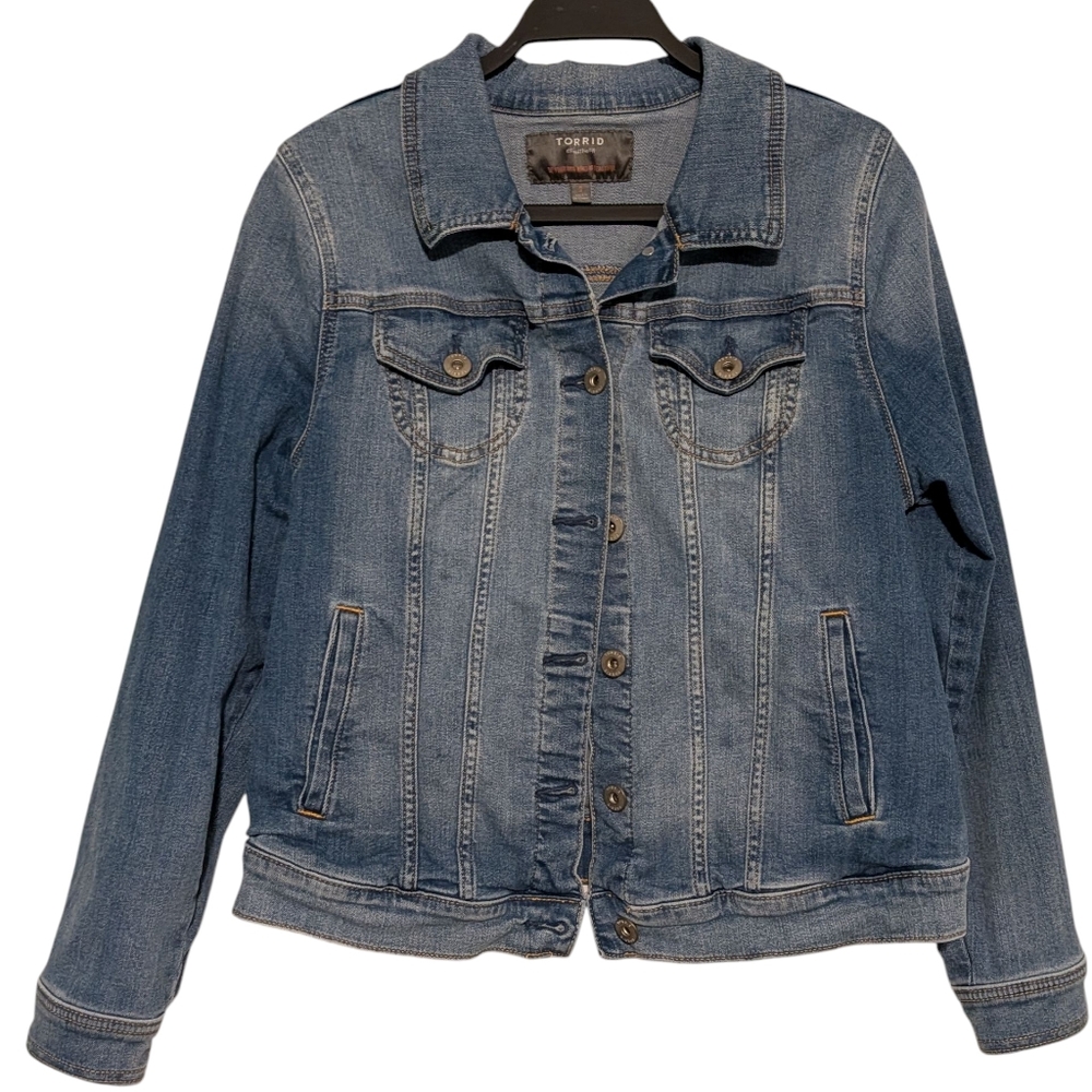Torrid Blue Jean Jacket, size large